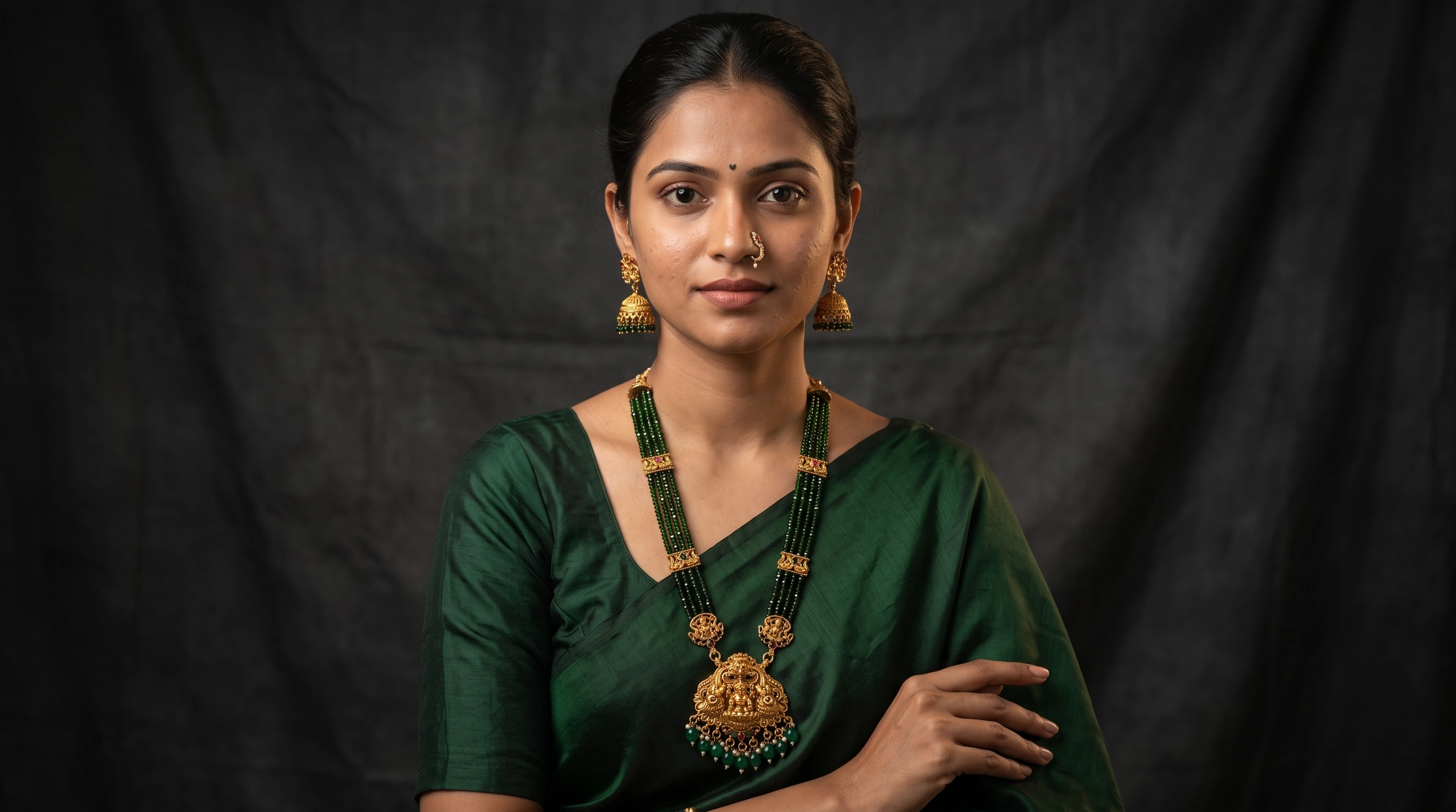 Temple jewellery for festive and pooja